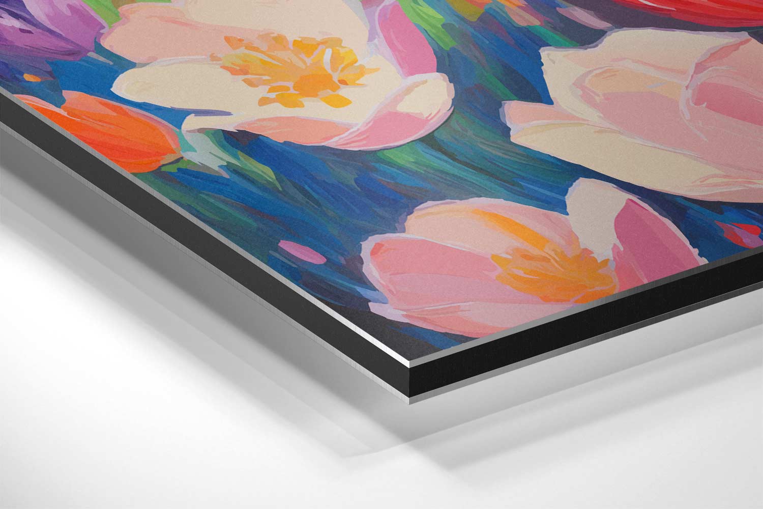 Bloemenveld in Volle Bloei Kunstwerk-canvas-dibond-plexiglas-wanddecoratie-WallArtistic
