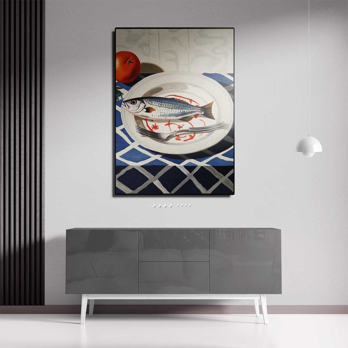 Zeevruchten Op Een Bord Kunstwerk-canvas-dibond-plexiglas-wanddecoratie-WallArtistic