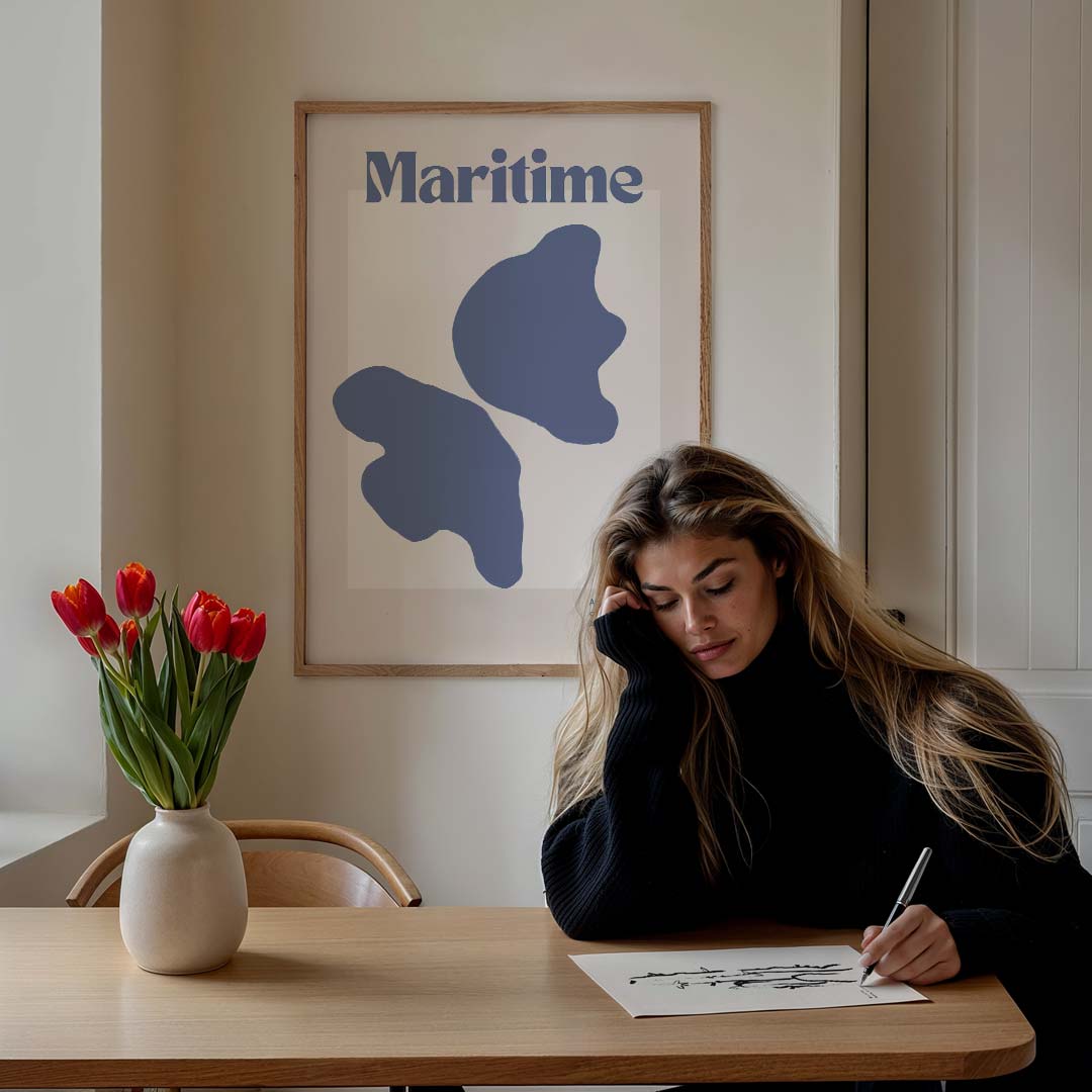 Maritime Botanische Kunst Poster-WallArtistic