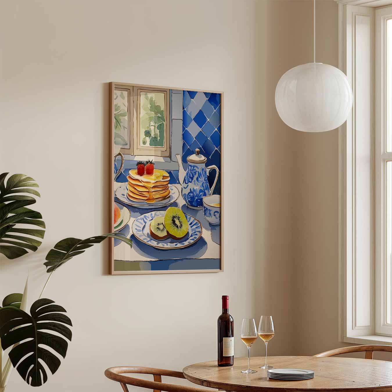 Ontbijt in Zomerse Stijl Poster-WallArtistic