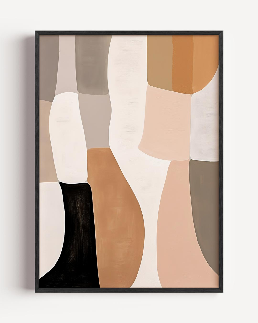 Abstracte Aardetinten Wanddecoratie Poster-WallArtistic