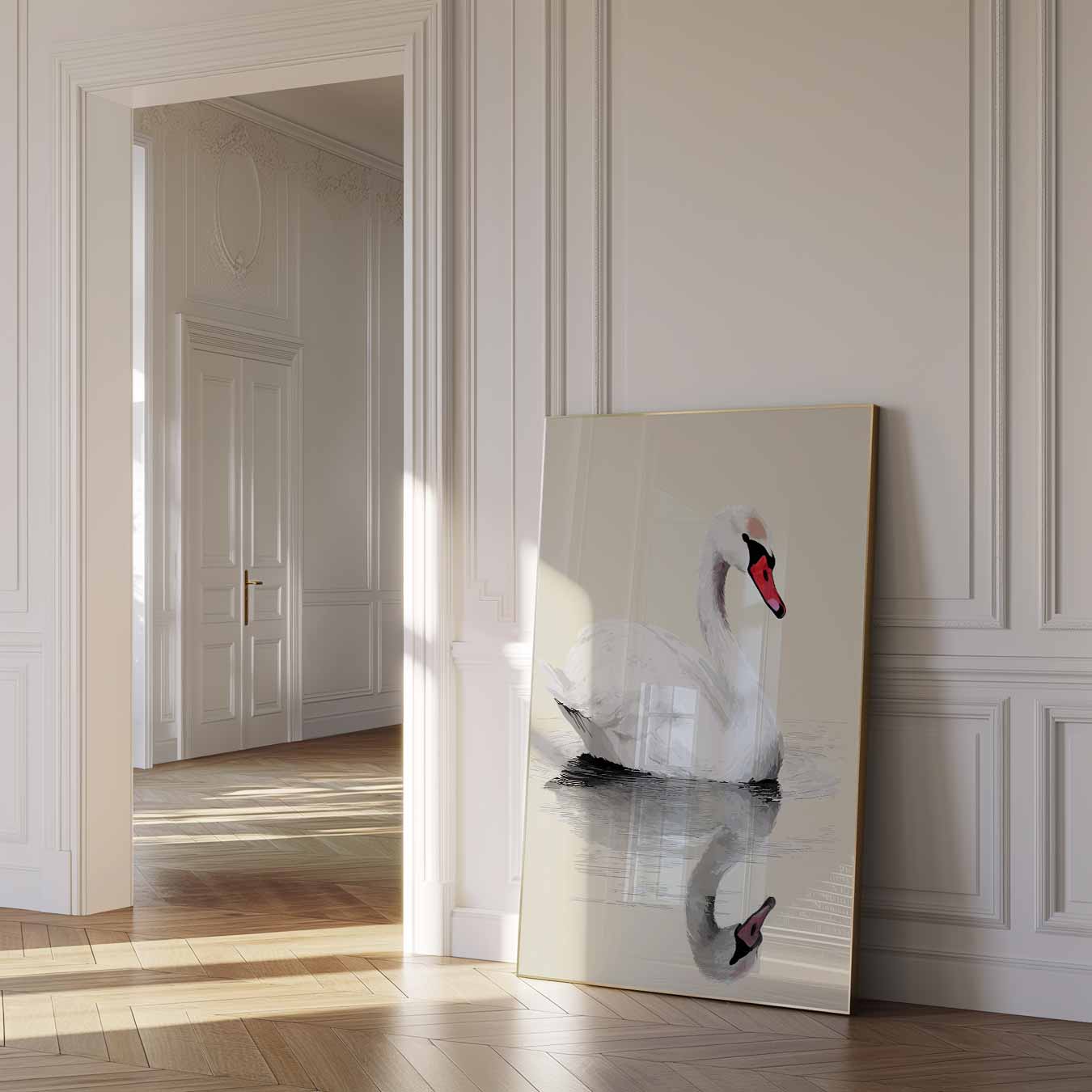 Elegante Zwaan Poster-WallArtistic