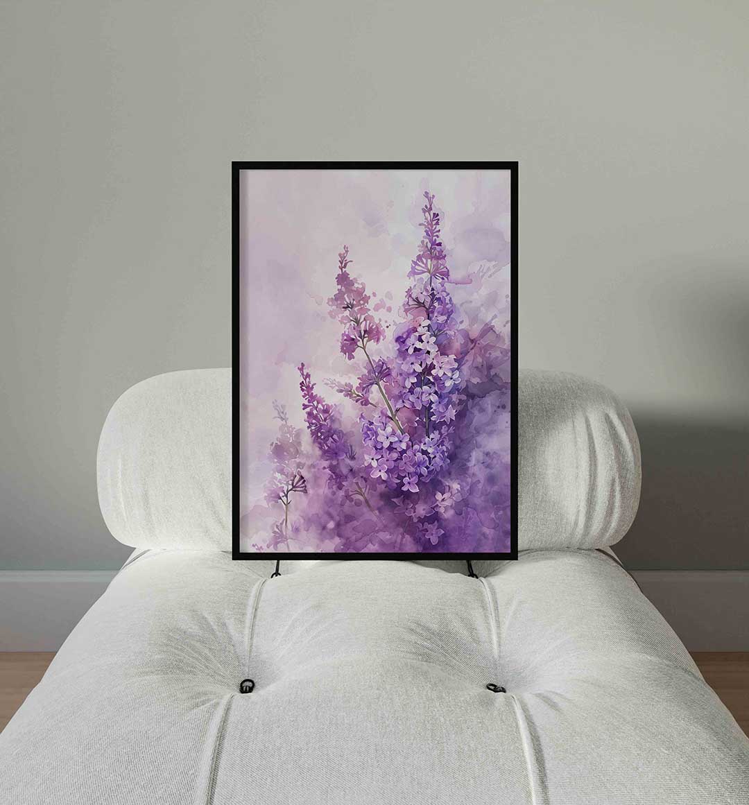 Paarse bloemen Poster