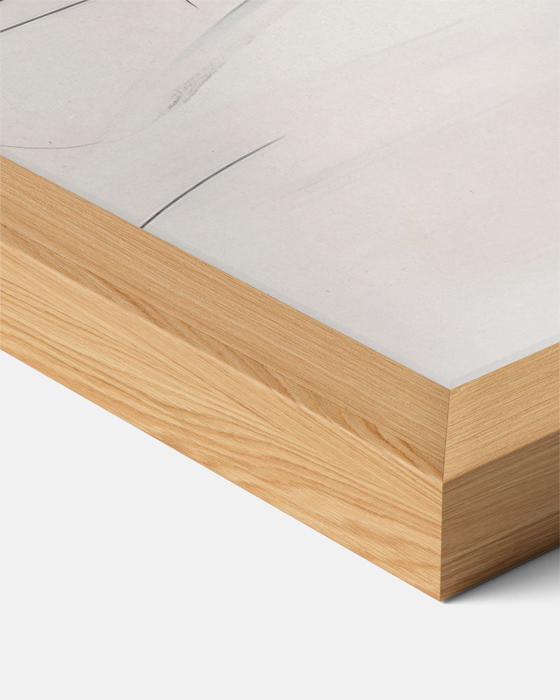 Elegante Abstractie in Zwart en Wit Poster-WallArtistic