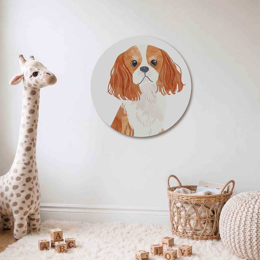 Hond met lange oren Muurcirkel