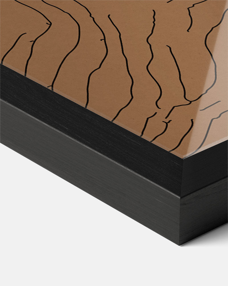 Aarde Golven Kunstposter-WallArtistic