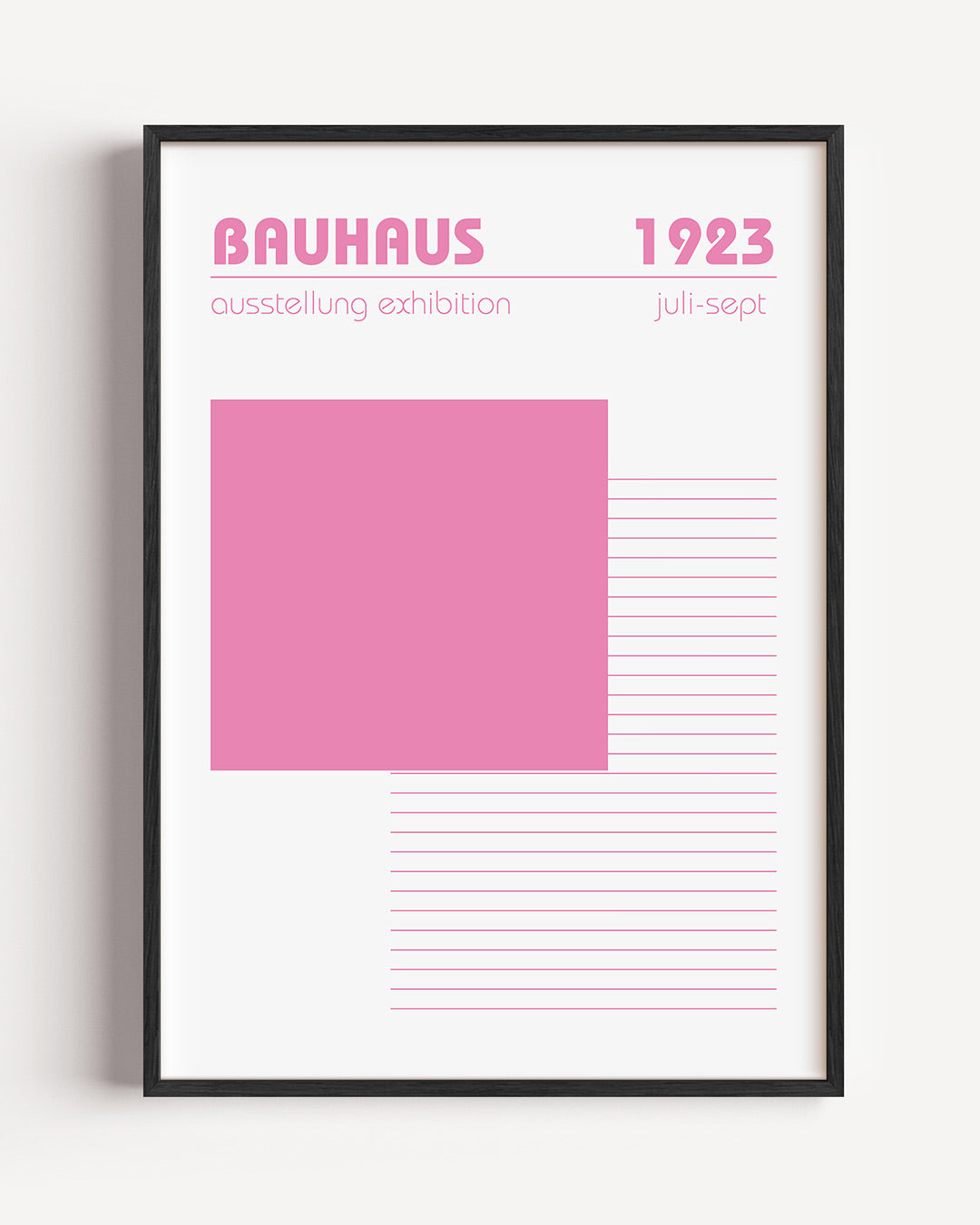 Roze vlakstructuur Poster