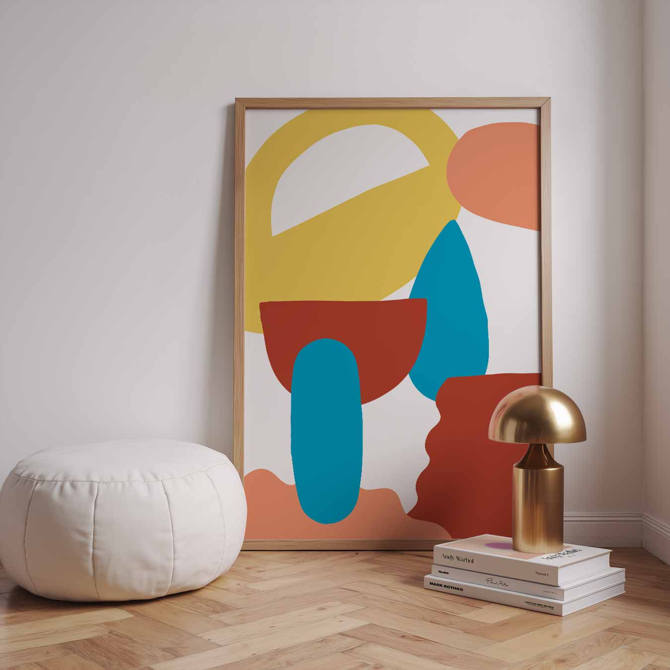 Kleurrijke Abstracte Vormen Poster-WallArtistic