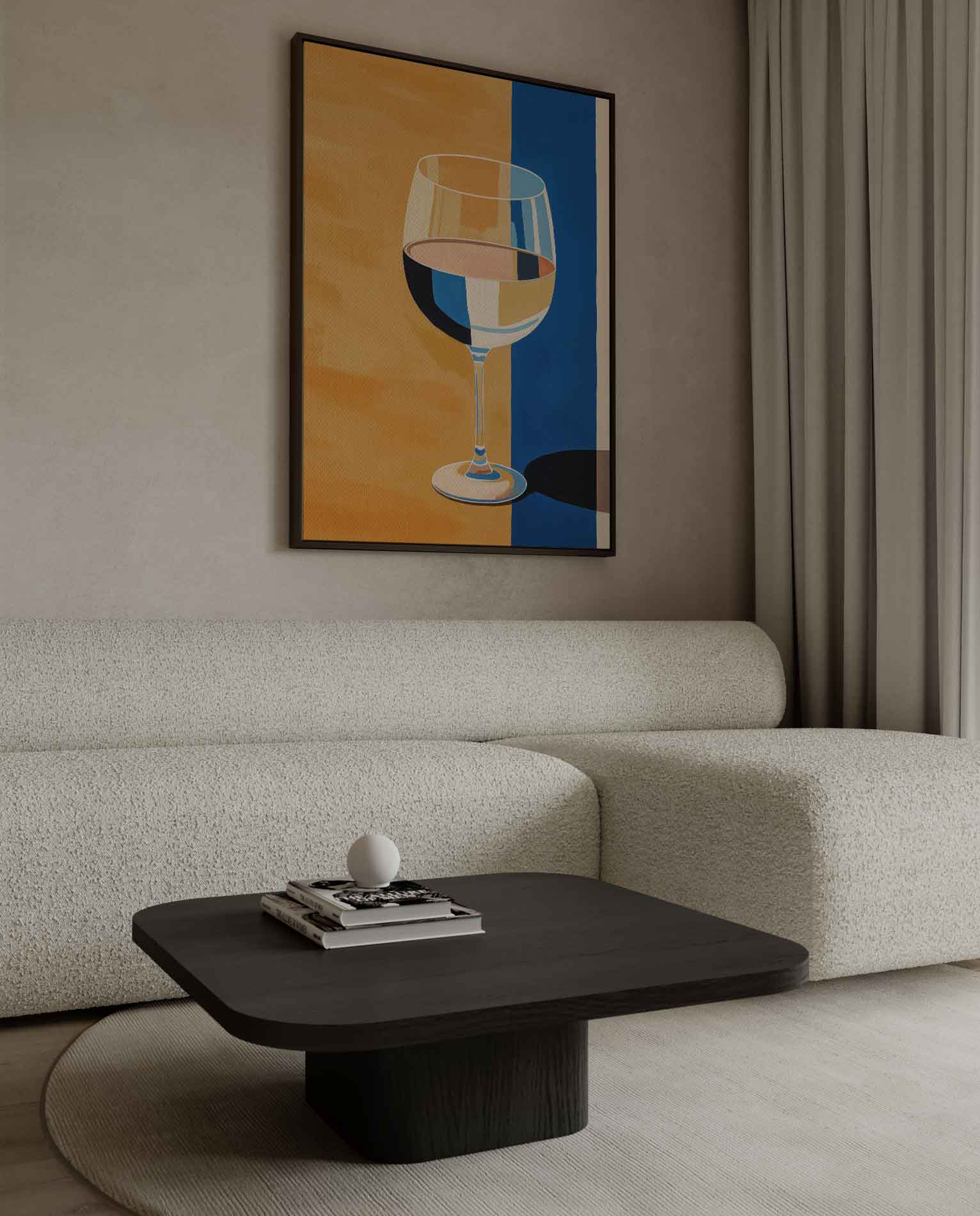 Glas in Kleurenspel Kunstwerk-canvas-dibond-plexiglas-wanddecoratie-WallArtistic