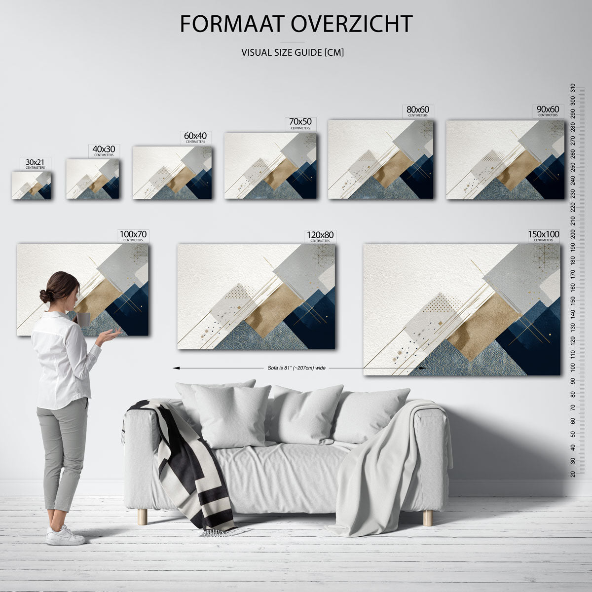 Abstracte vormen Poster