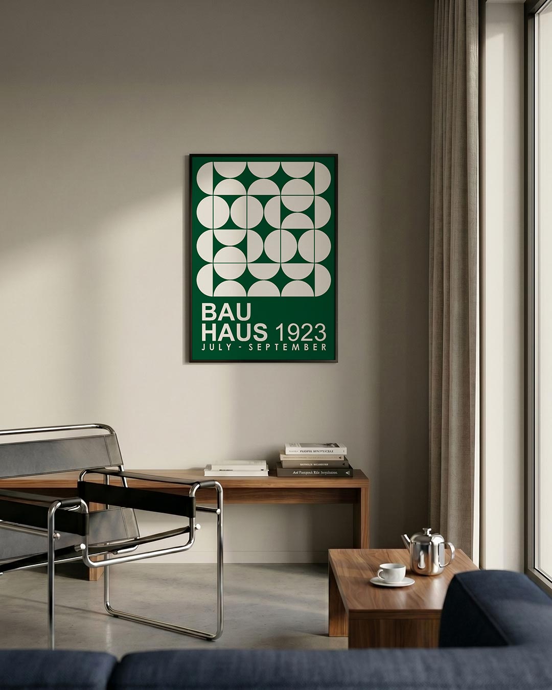 Cirkelpatroon en tekst Poster