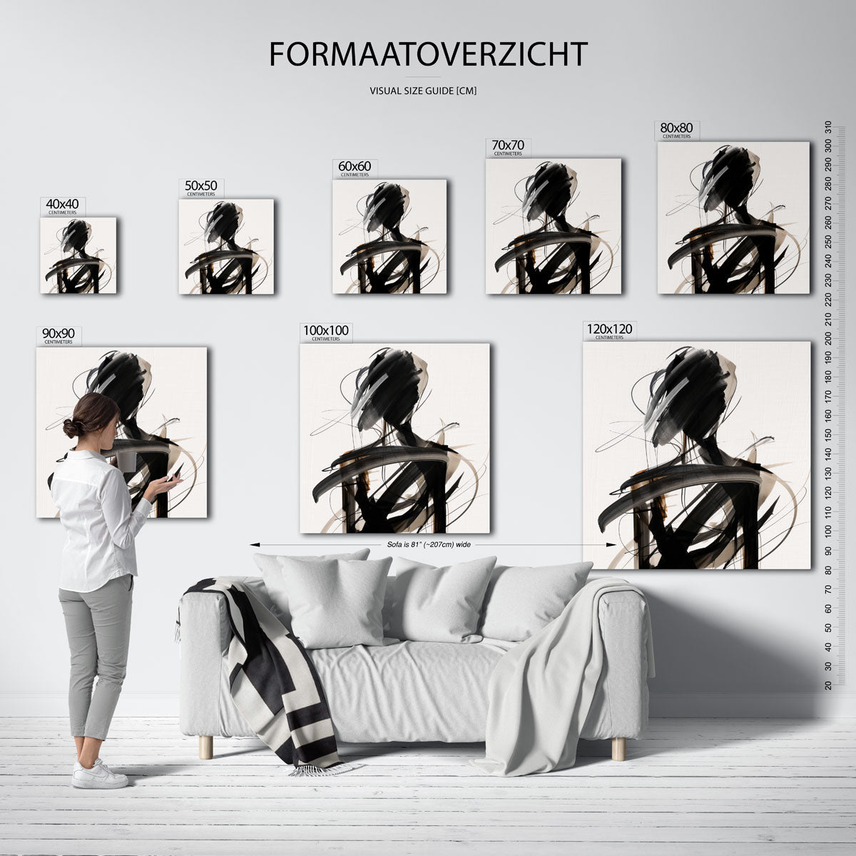 Abstracte figuur Poster