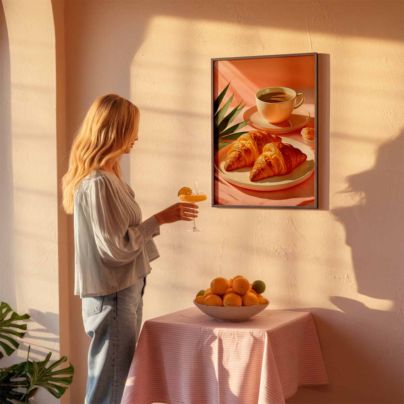 Ontspannen Ontbijt Poster-WallArtistic