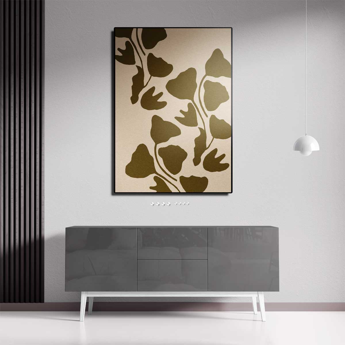 Vrolijk Botanisch Wandkleed Kunstwerk-canvas-dibond-plexiglas-wanddecoratie-WallArtistic