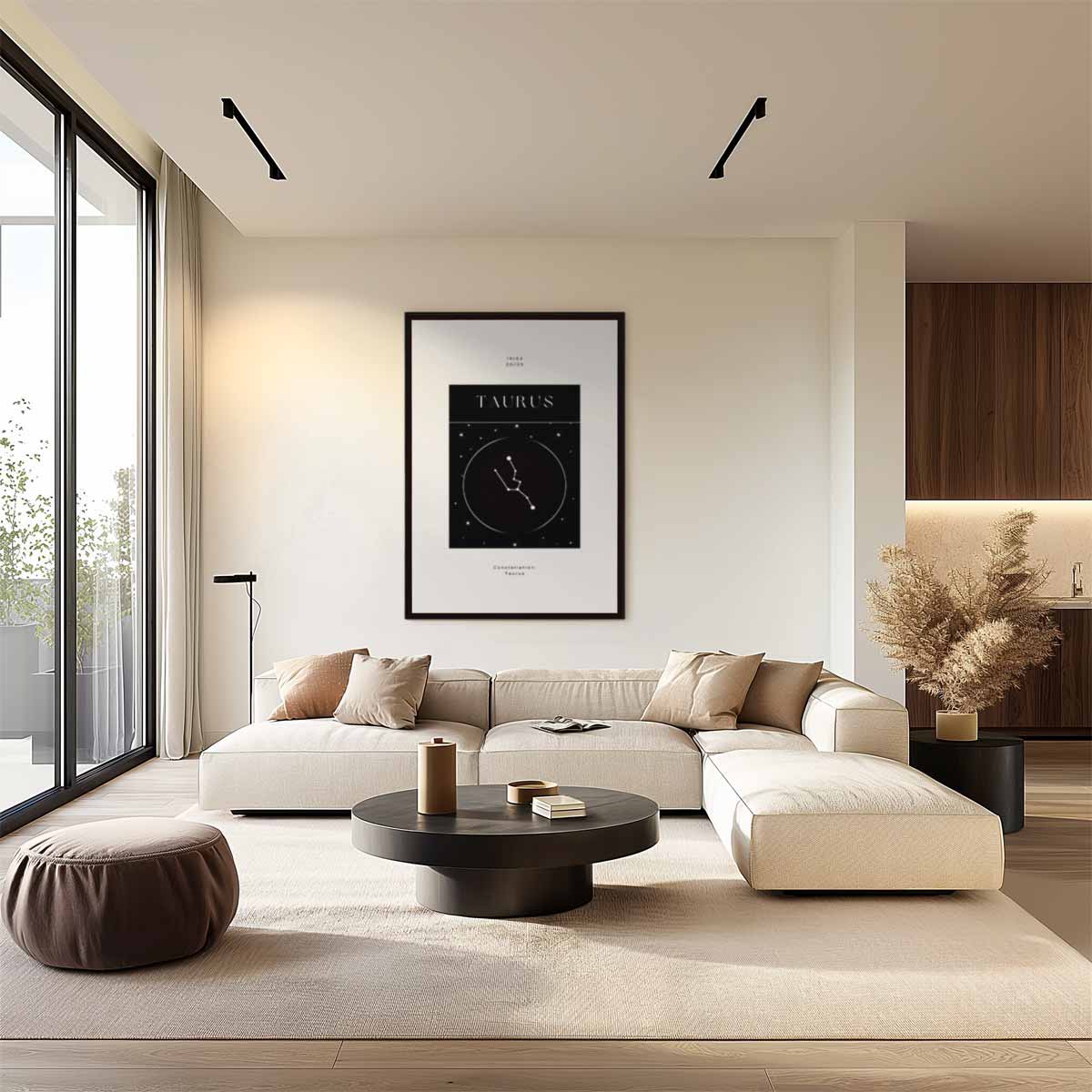 Taurus Sterrenbeeld Poster Kunstwerk-canvas-dibond-plexiglas-wanddecoratie-WallArtistic