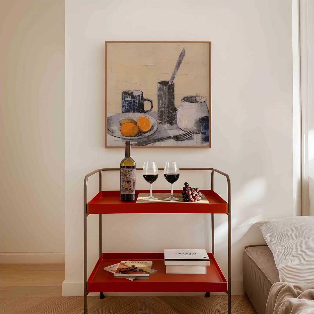 Stilleven met sinaasappels Poster