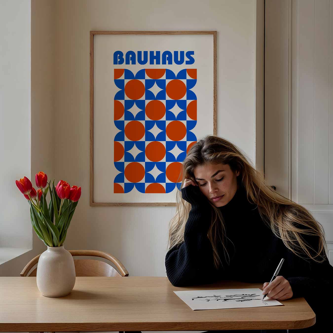 Stijlvolle Bauhaus Geometrische Poster-WallArtistic