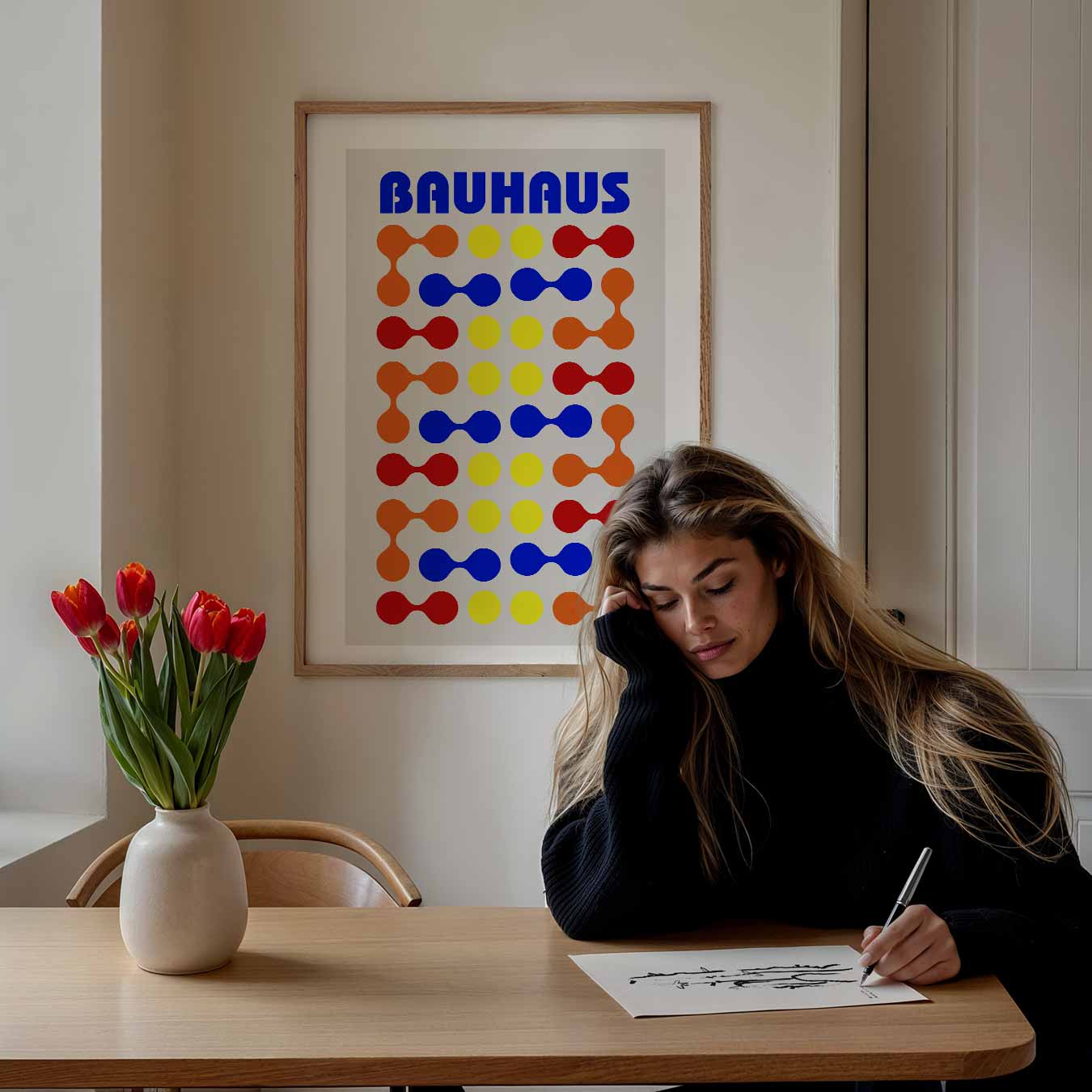 Bauhaus Geometrisch Patroon Poster-WallArtistic