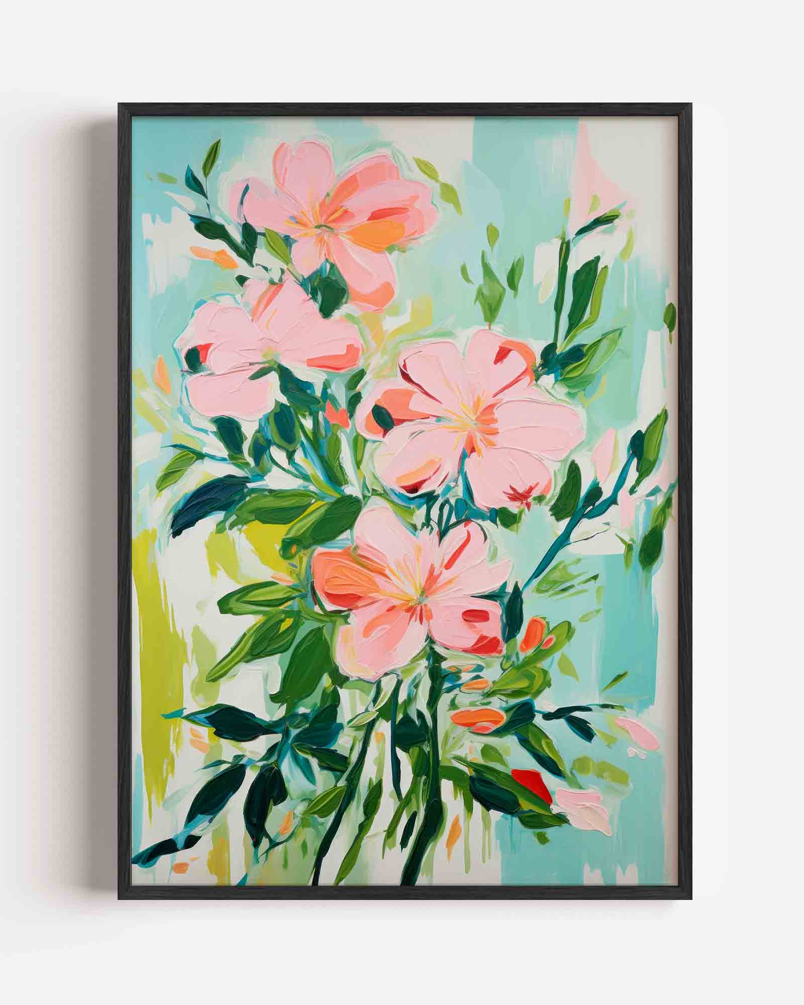 Bloemen en bladeren Poster