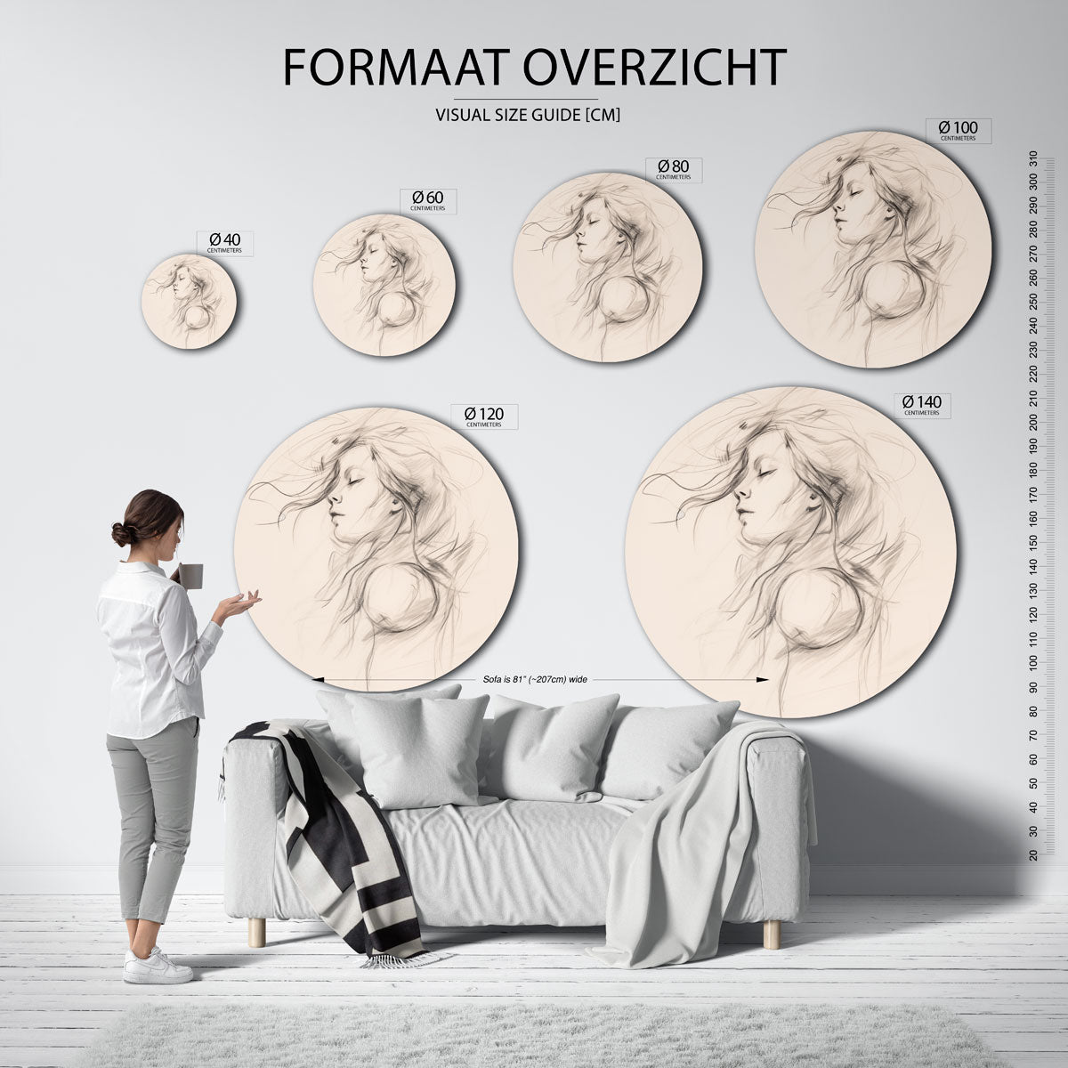 Portret schets Muurcirkel