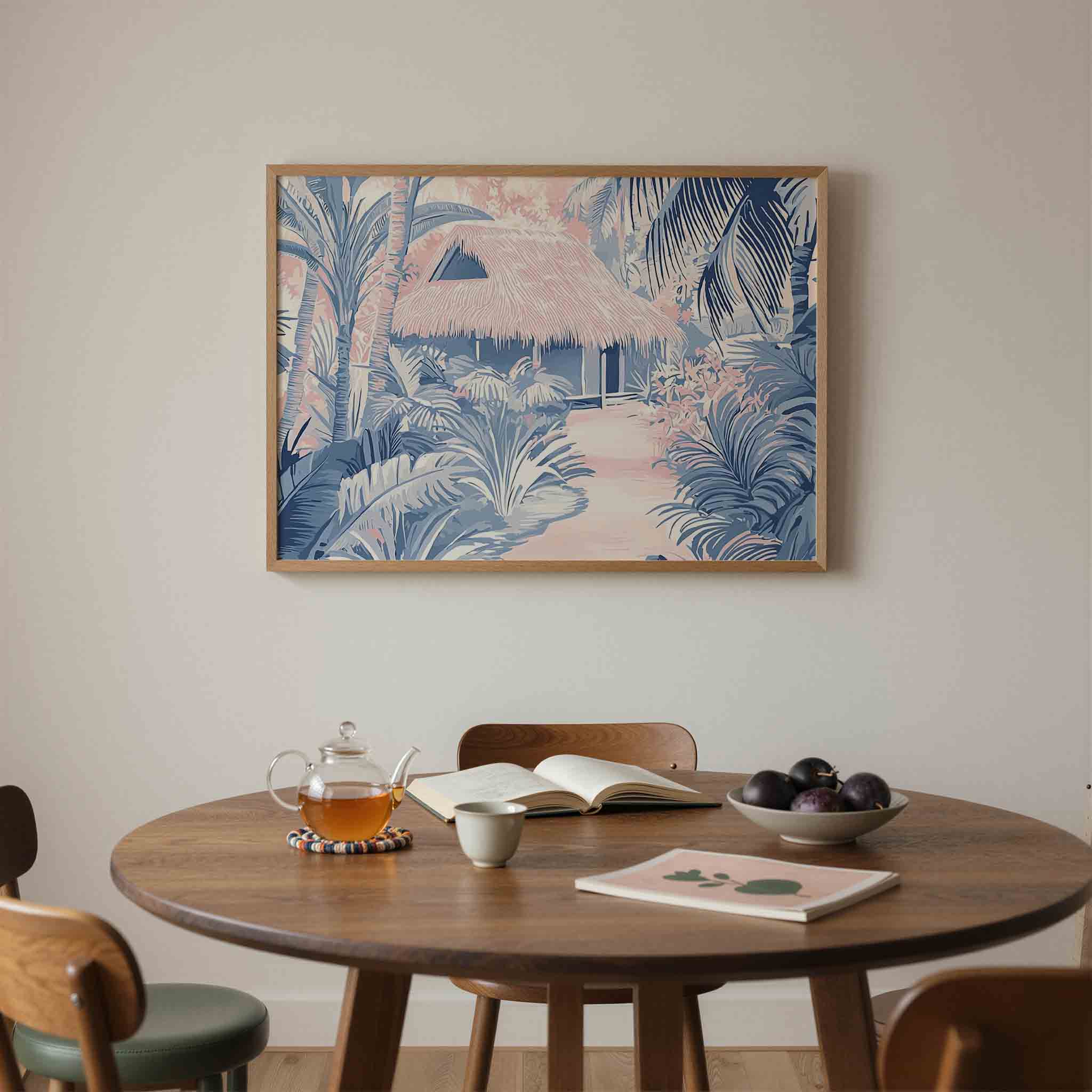Tropisch huisje Poster
