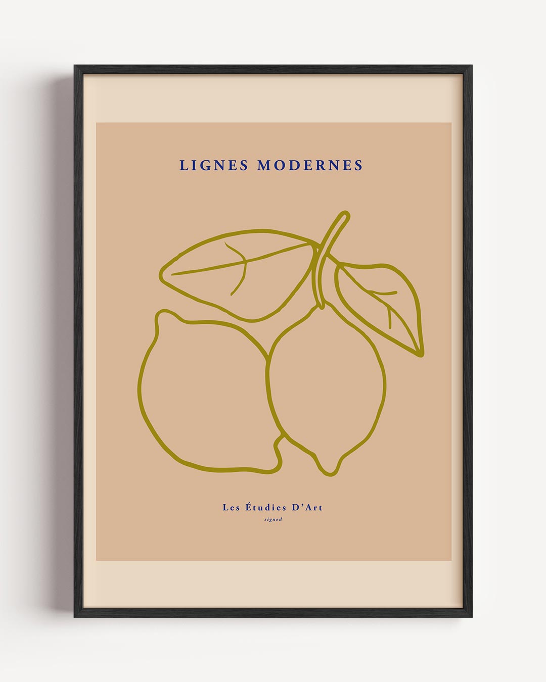 Moderne Lijnen Citroen Poster-WallArtistic