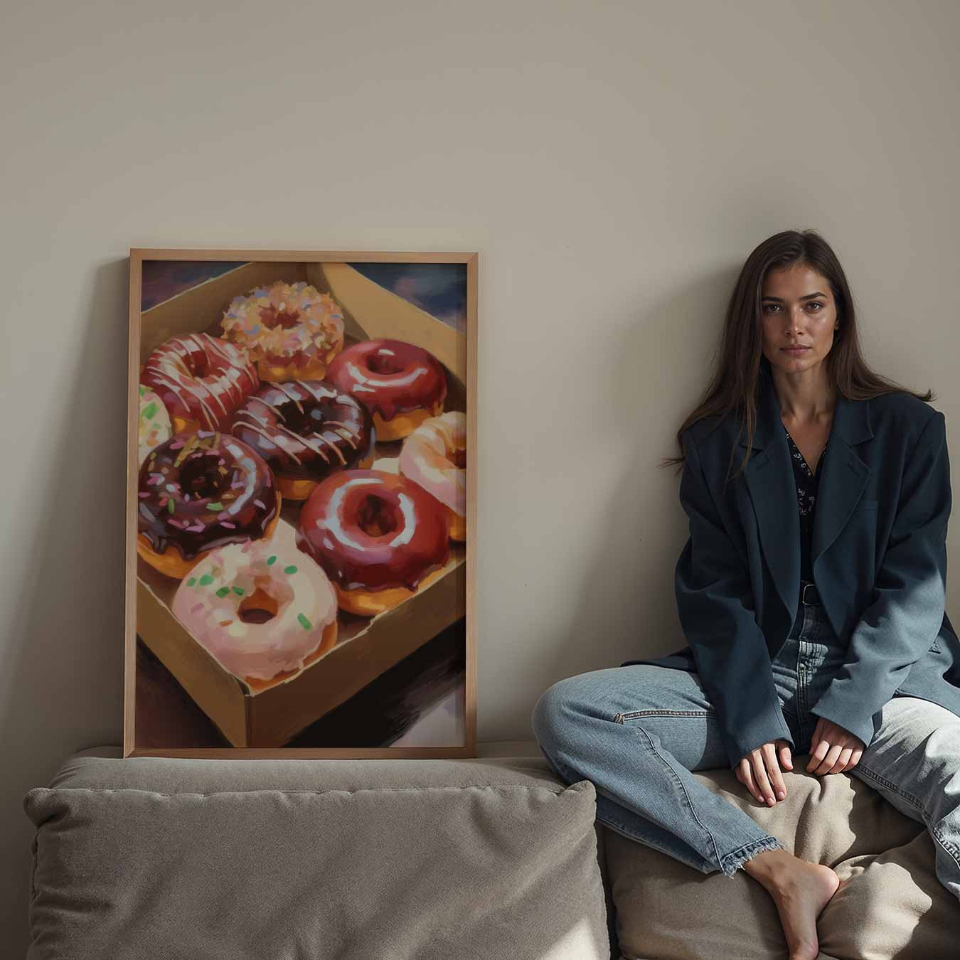 Kleurrijke Donut Delight Poster-WallArtistic