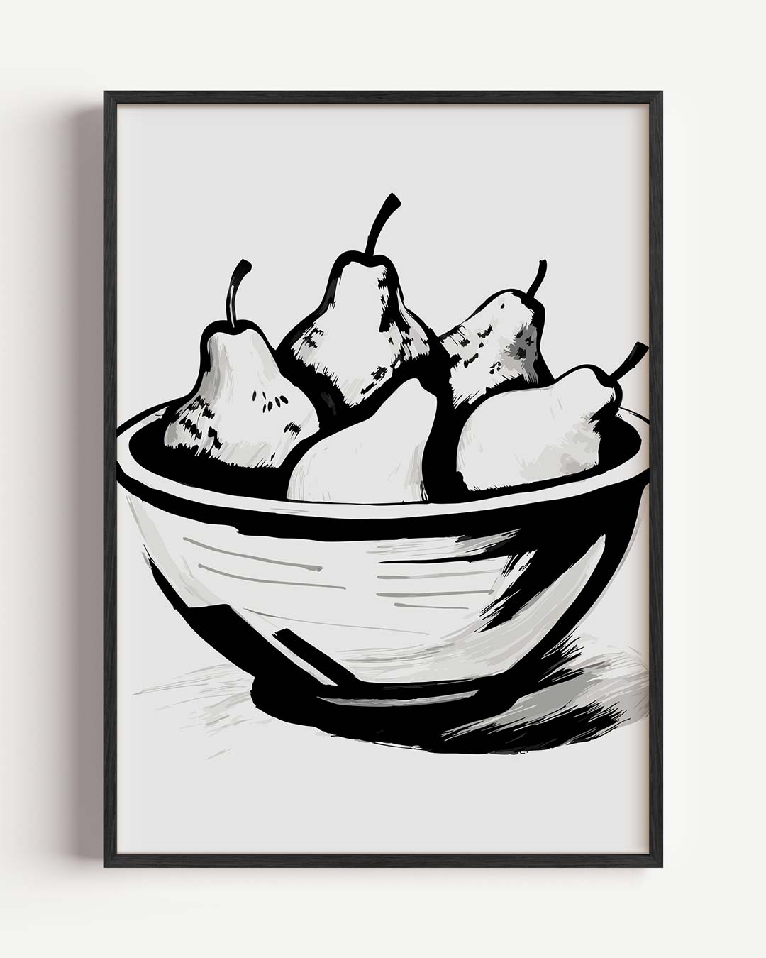 Stijlvolle Perenschalen Poster-WallArtistic