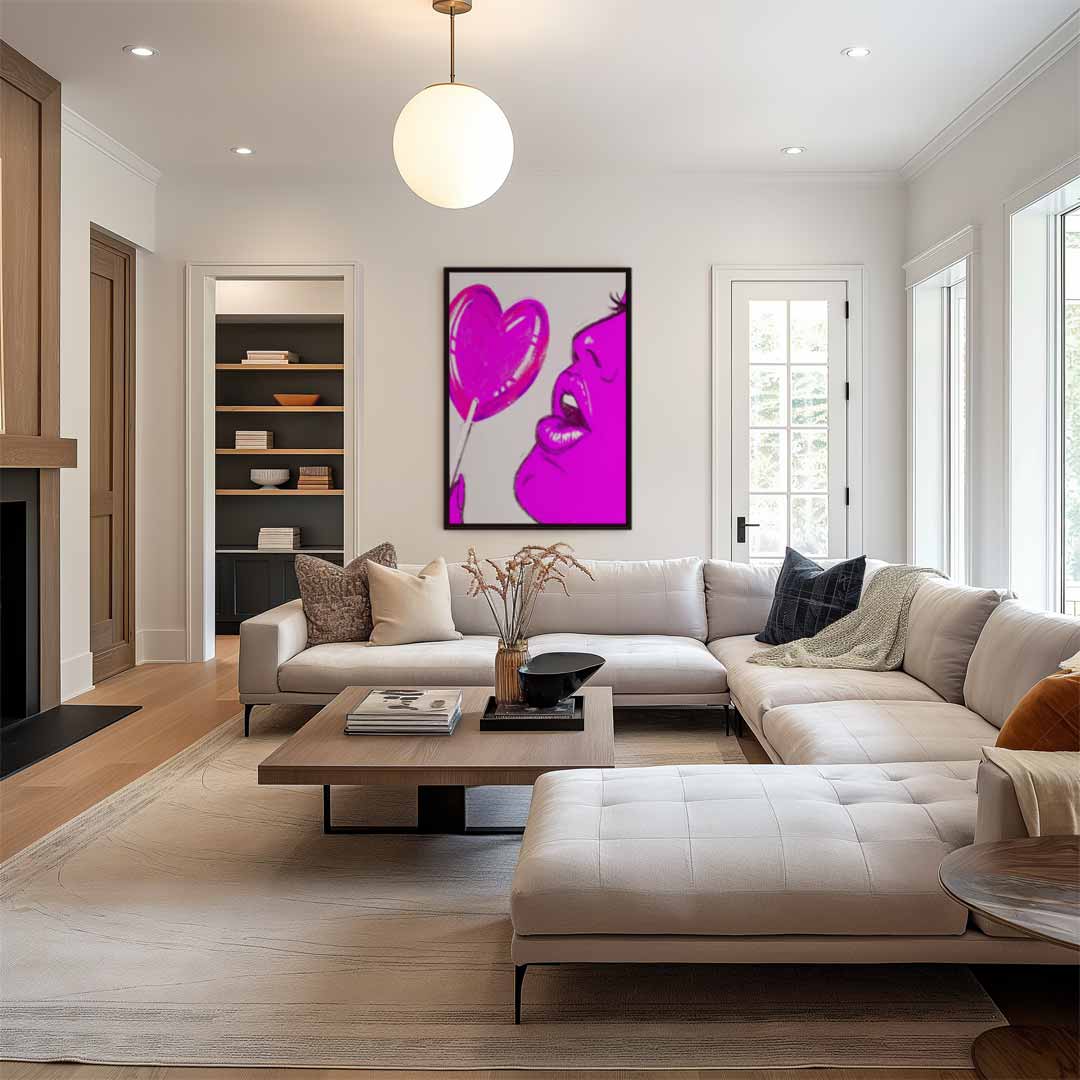 Pop Art Lollipop Sensatie Kunstwerk-canvas-dibond-plexiglas-wanddecoratie-WallArtistic