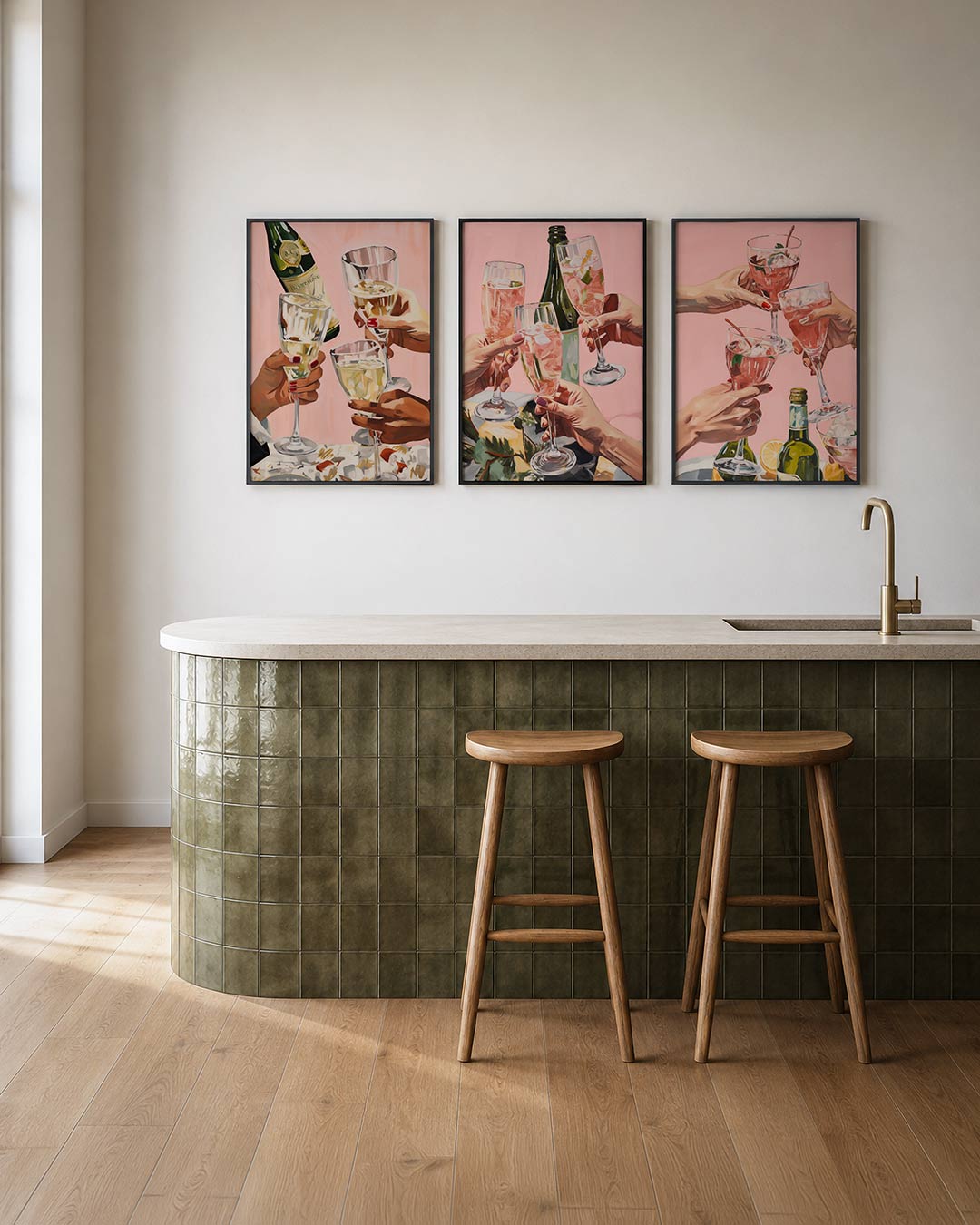 Feestelijke toast Posterset