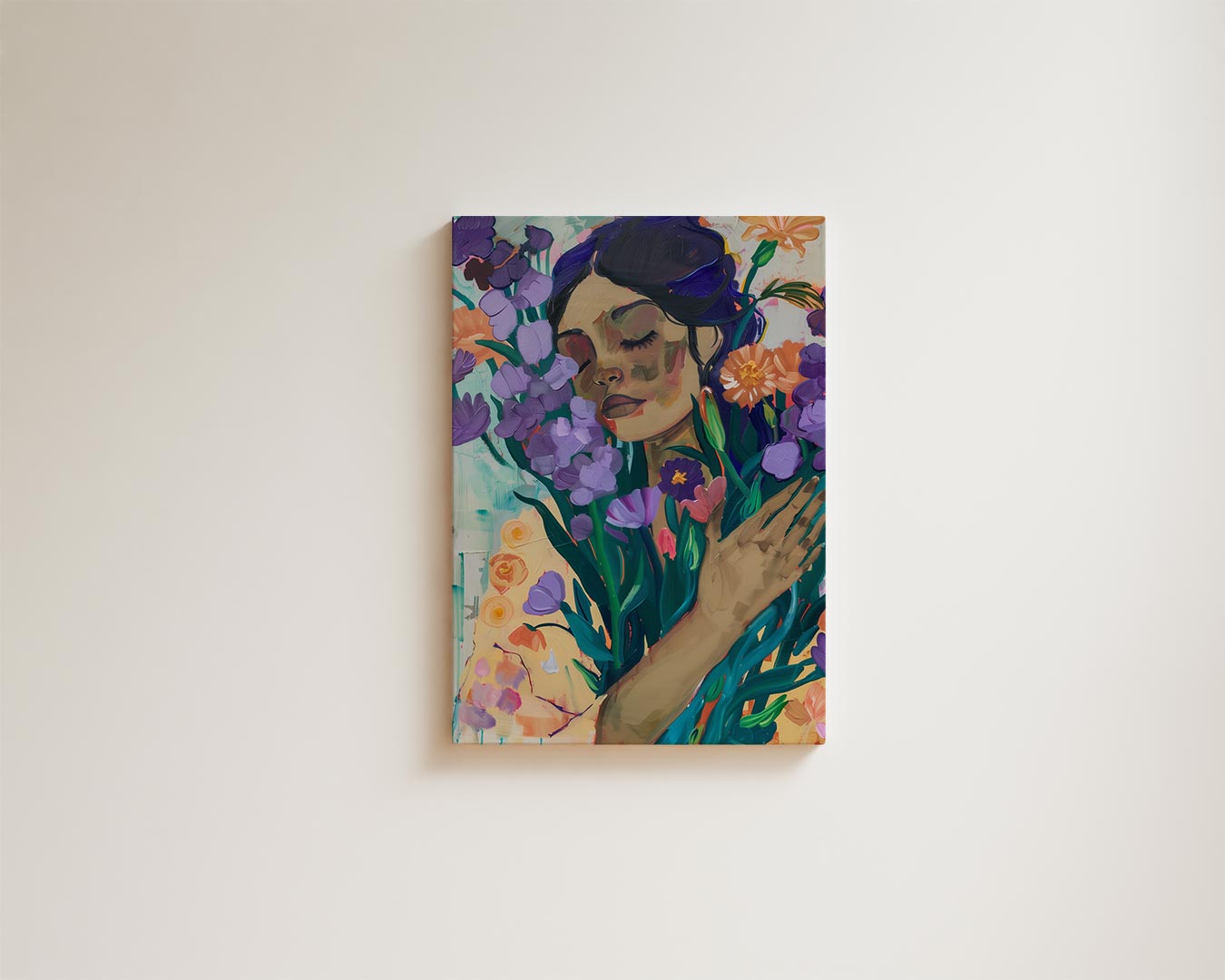 Bloemen en Dromen Kunstwerk-canvas-dibond-plexiglas-wanddecoratie-WallArtistic