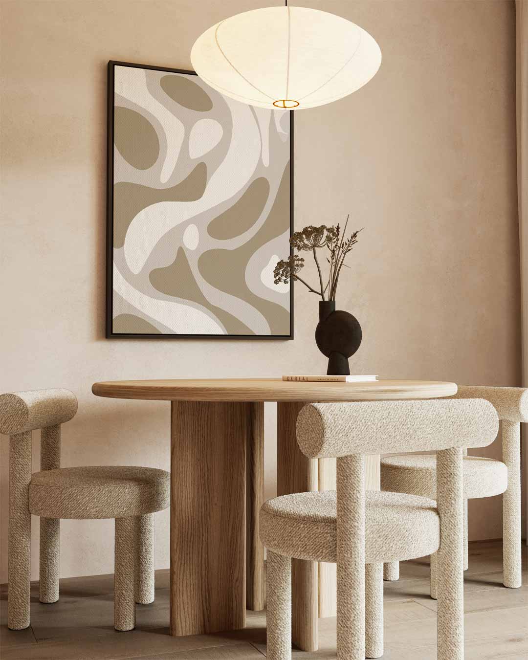 Organische Flow Canvas Kunstwerk-canvas-dibond-plexiglas-wanddecoratie-WallArtistic