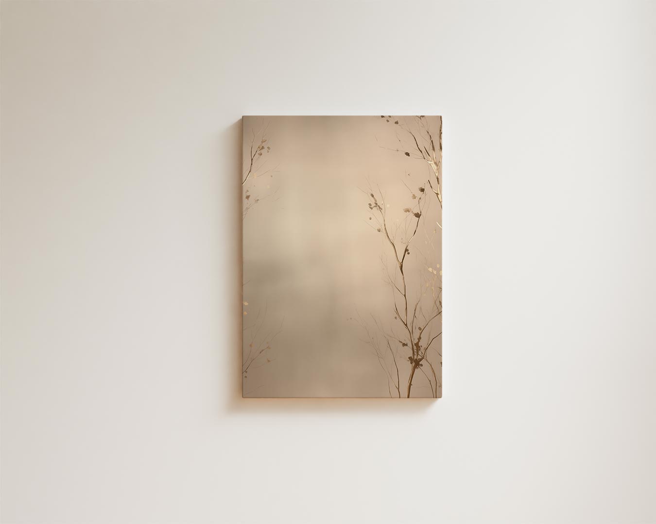 Subtiele Takken in Neutrale Tinten Kunstwerk-canvas-dibond-plexiglas-wanddecoratie-WallArtistic