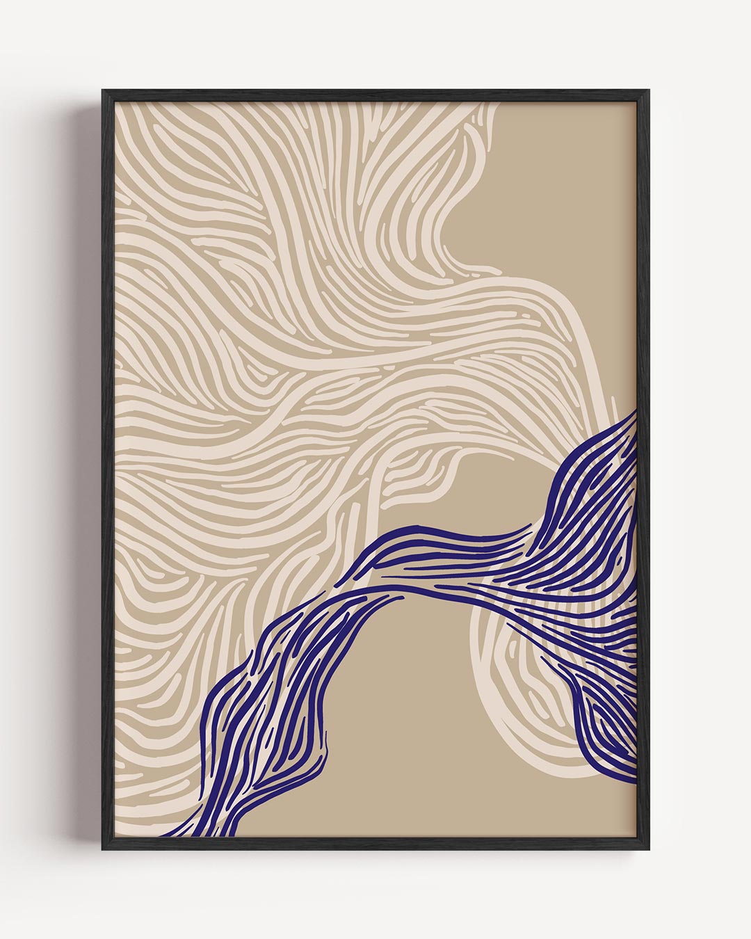 Organische Lijnen Abstracte Poster-WallArtistic