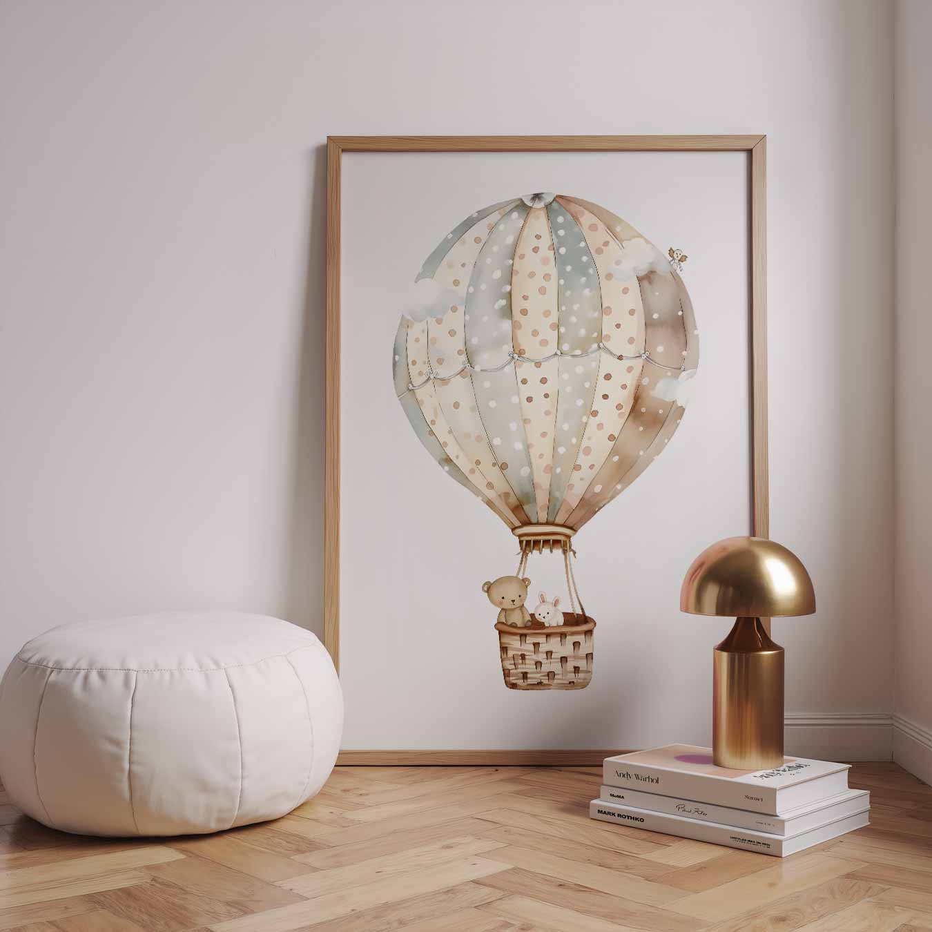 Dromerige Luchtballon Avontuur Poster-WallArtistic