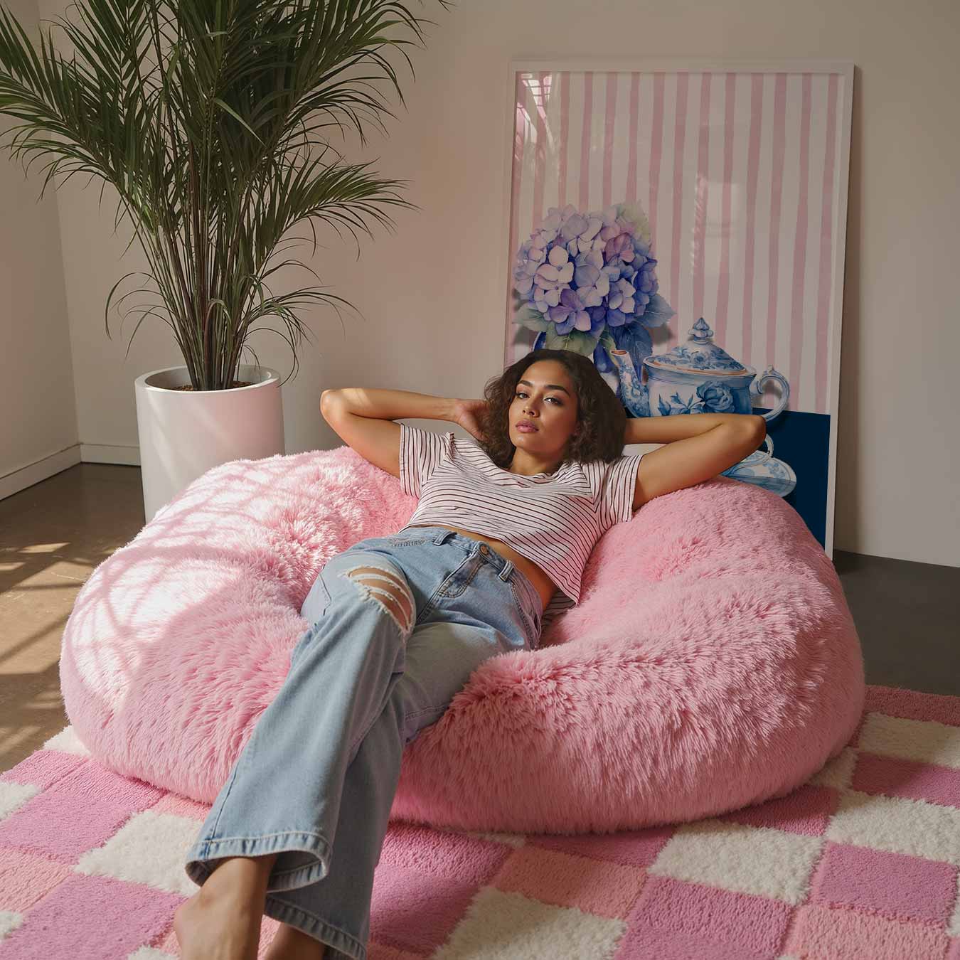 Romantische Theetijd Poster-WallArtistic