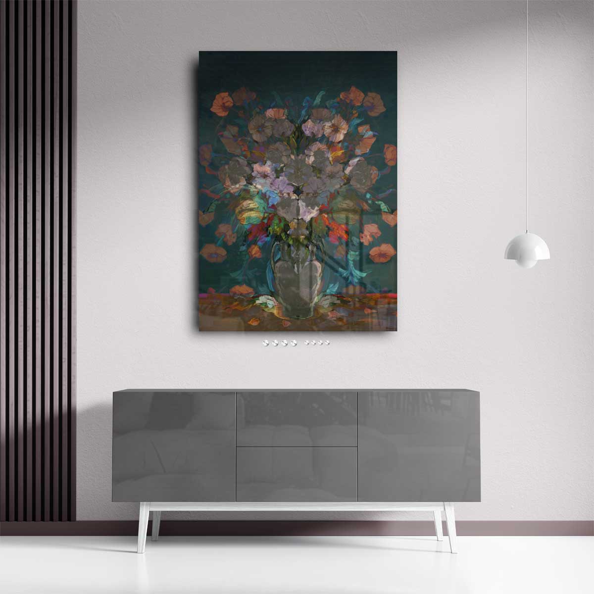 Bloemrijke Overvloed Kunstwerk-canvas-dibond-plexiglas-wanddecoratie-WallArtistic