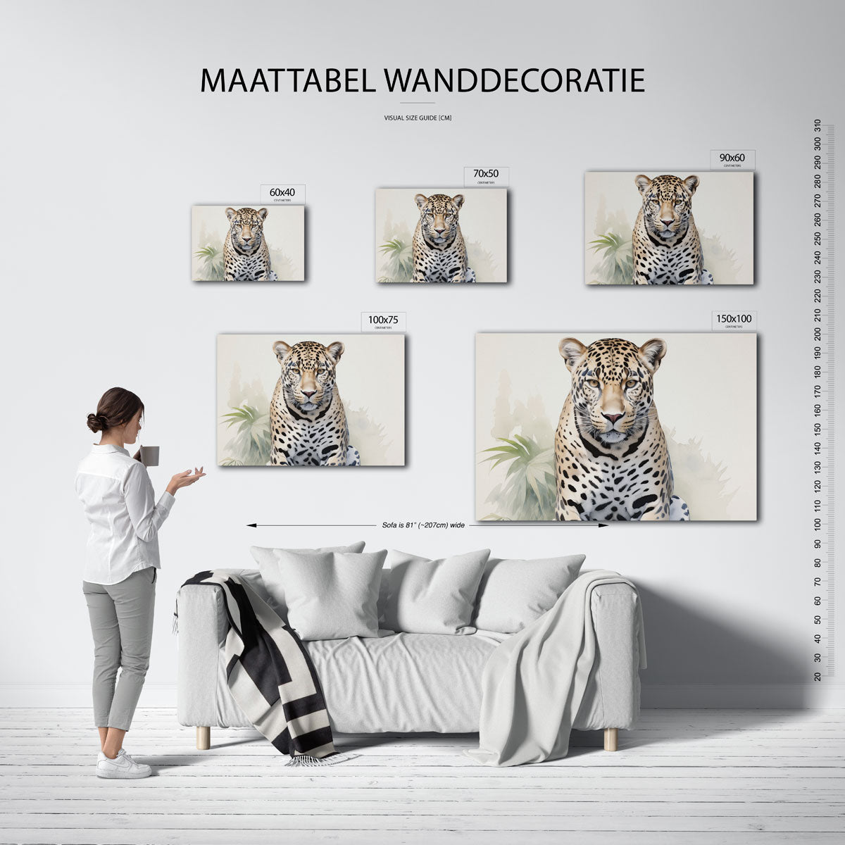 Levendige dierenportret Kunstwerk