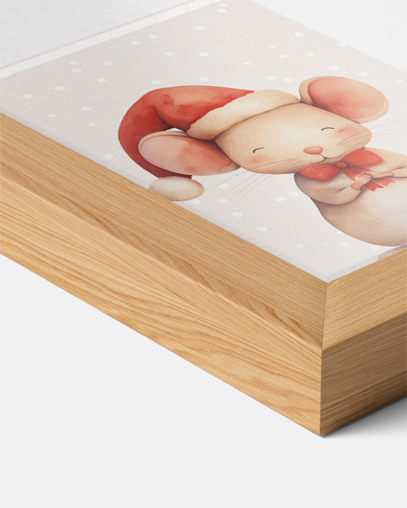 Schattige Kerstmuizenposter