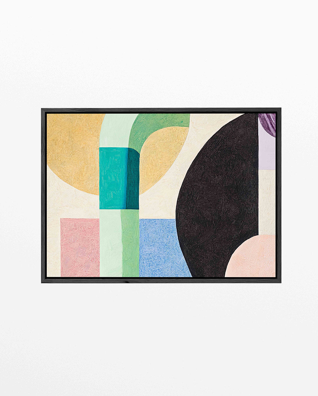 Geometrische kleurencompositie Kunstwerk