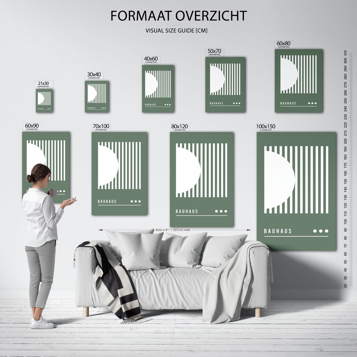 Lijnen en vlakkenspel Poster