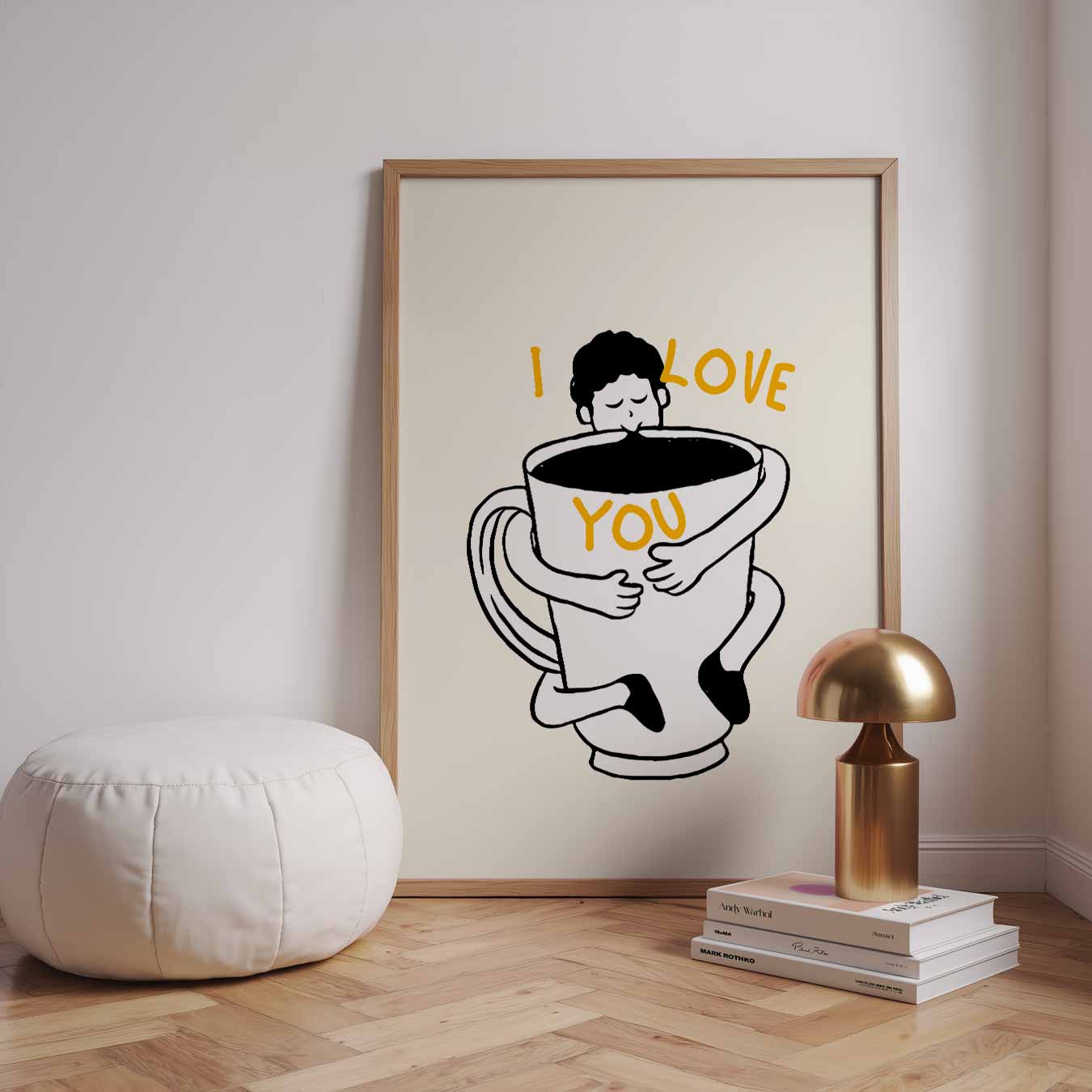 Knuffelige Koffieposter-WallArtistic