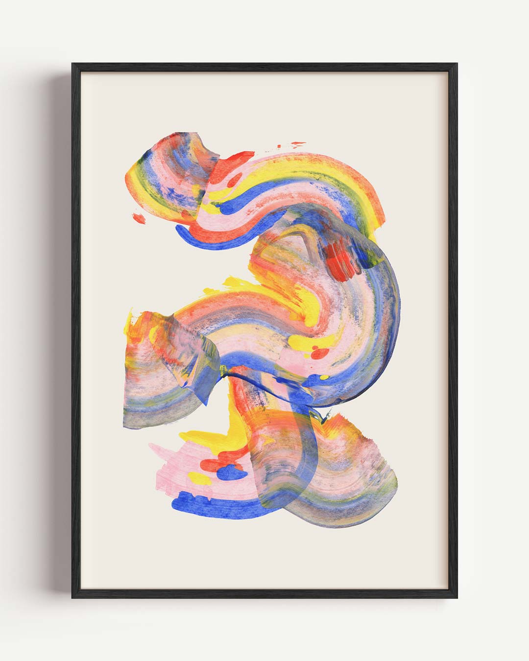 Kleurrijke Abstracte Kunstposter-WallArtistic