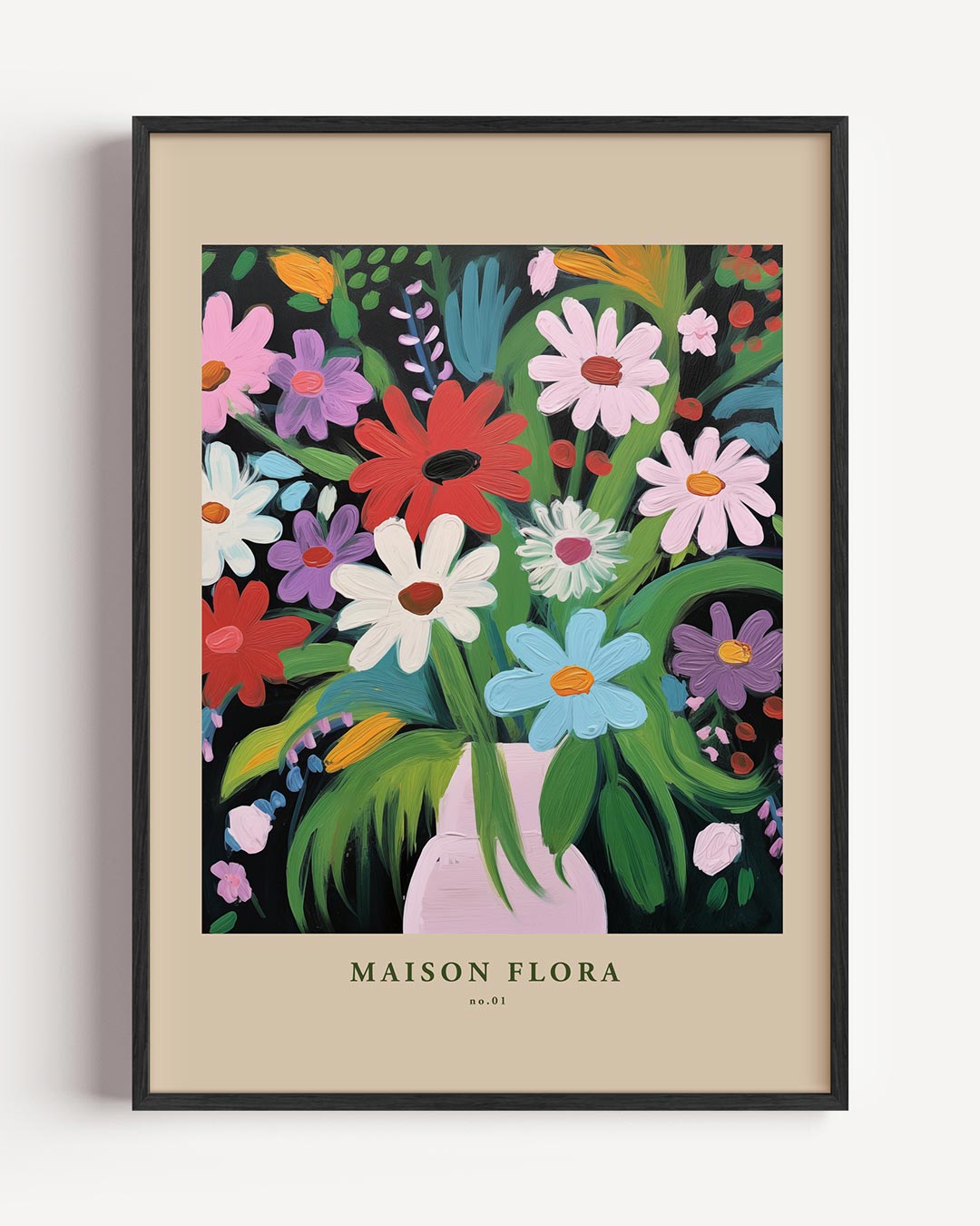 Bloemenpracht Vaas Poster-WallArtistic