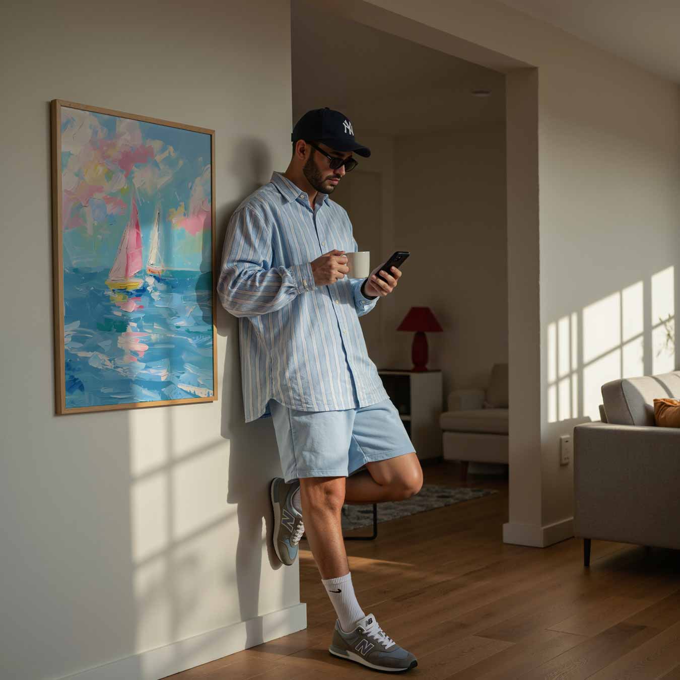 Kleurrijke Zeilboot Avontuur Poster-WallArtistic