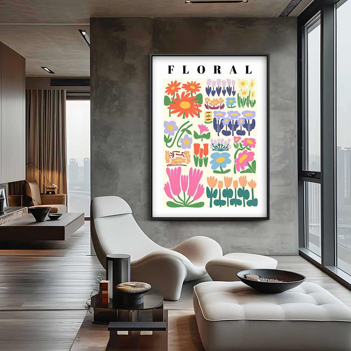 Bloemenpracht Poster Kunstwerk-canvas-dibond-plexiglas-wanddecoratie-WallArtistic