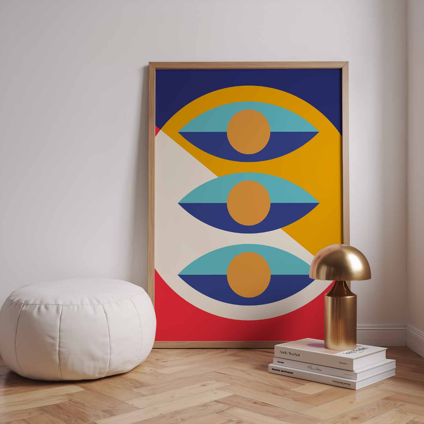 Moderne Abstracte Ogen Poster-WallArtistic