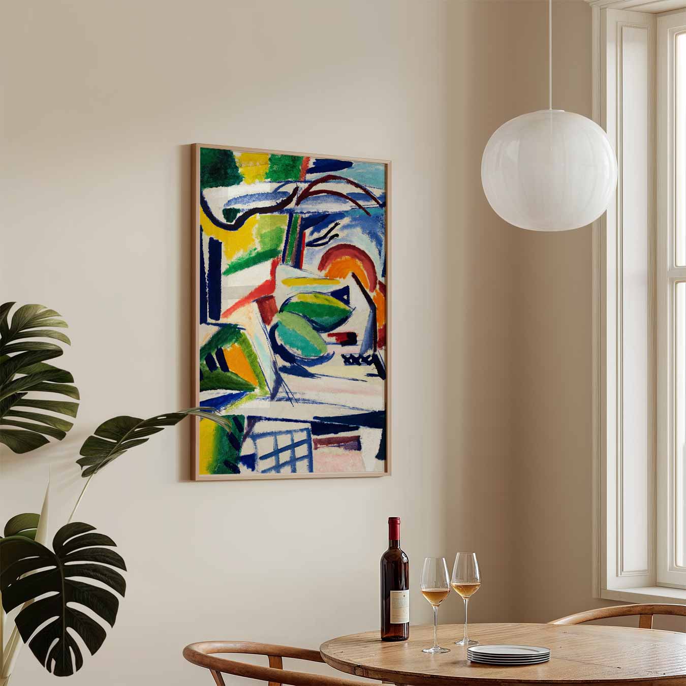 Abstract Landschap Kleuren Poster-WallArtistic