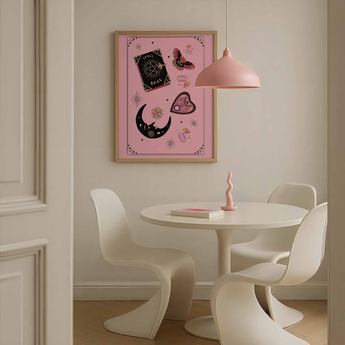Magische Roze Sfeerposter