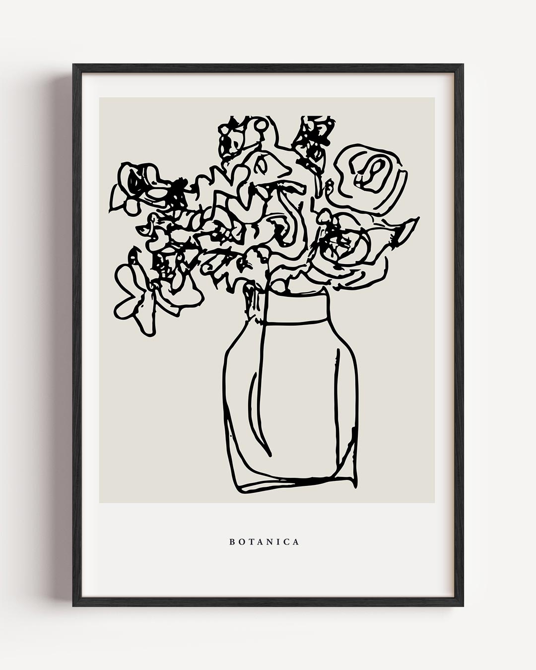 Botanische Bloemenvazen Poster-WallArtistic